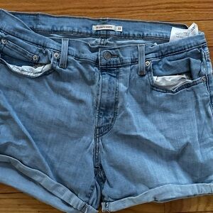 Levi's Light Blue Denim Shorts